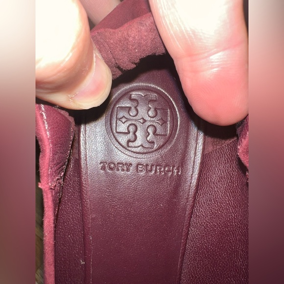 Tory Burch Women's Reva Me Burgundy Flats - Picture 5 of 6